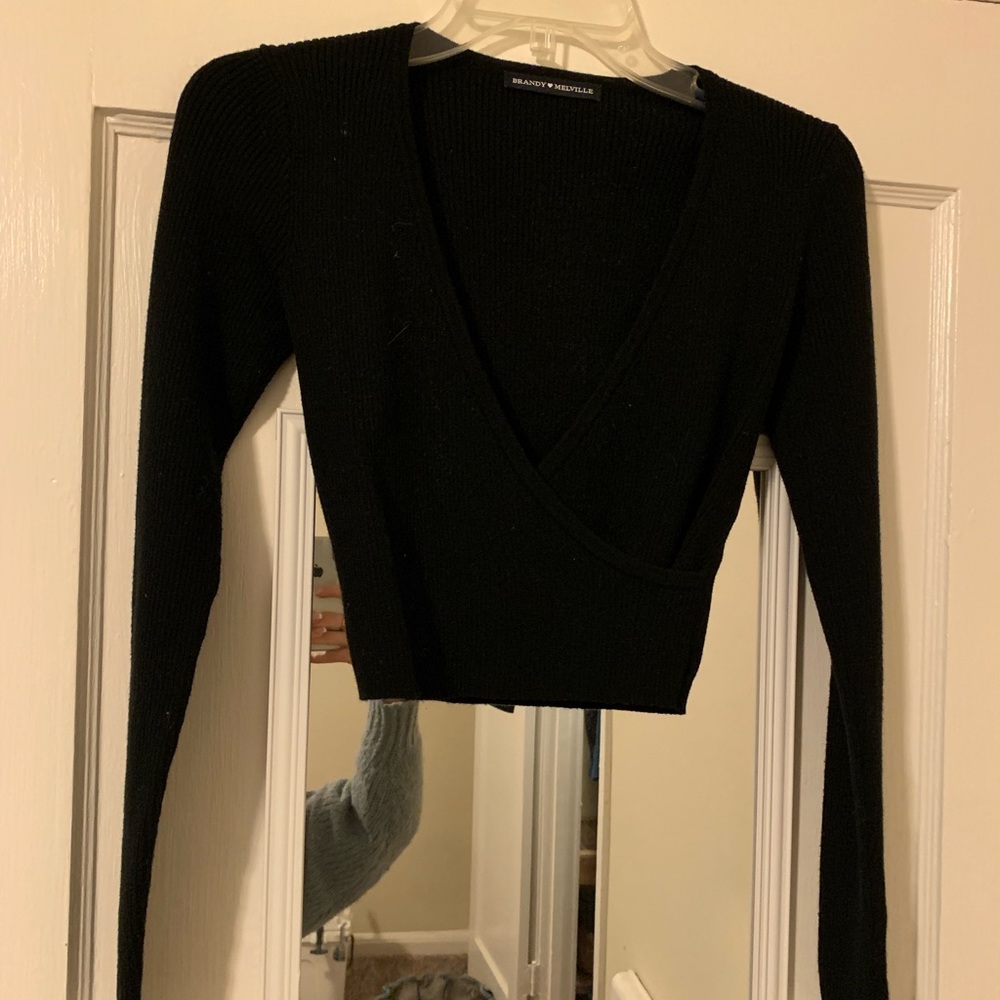 Wrap sweater